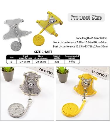 Taicols Adjustable Leash Set for Rabbits & Cats - 120cm Breathable Dishes & Soft Pet Leash for Outdoor Walking - Buy Online on GoSupps.com