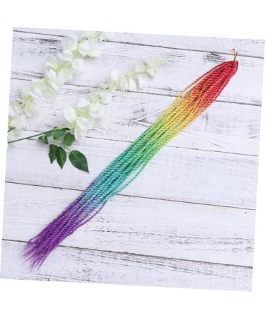 minkissy Ponytail Extension Straight Hair Extension Clip Braided Synthetic Hairpieces Clip on Ponytails Braids Hair Extensions Dreadlocks Wigs Human Hair Fake Multicolor Women's Size 1 Picture 1 - Buy Online on GoSupps.com