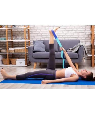 Cerbonny Calf Stretcher & Foot Stretcher Set 9 Loops Yoga Stretching Strap with Door Anchor  Snap Hook  Nonelastic Leg Stretcher for Plantar Fasciitis Relief  Achilles Tendonitis  Pilates and Dance - Buy Online on GoSupps.com