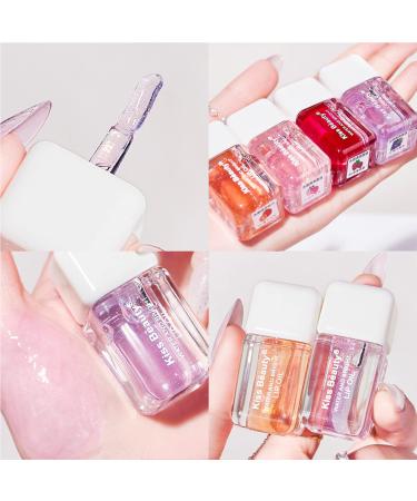 Hydrating Lip Glow Oil - Fruit Flavoured Moisturizing Gloss - Long Lasting Nourishing Shine - 4 Colors - Buy Online on GoSupps.com