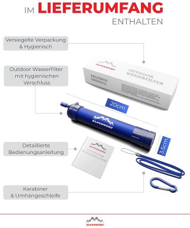 Alpine Value Water Filter - 4000L Outdoor Drinking Water Filter | 99.99% Germ & Bacteria Removal - Buy Online on GoSupps.com