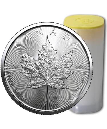 Royal Canadian Mint Silver Maple Leaf 2023 1 oz Pure Silver Coin (1 Coin) - Buy Online on GoSupps.com