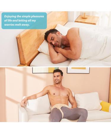 TENB Hernia Belt for Men Hernia Support Truss Inguinal or Sports Hernia Adjustable Waist Strap with Removable Compression Pads Breathable Material (Beige X-Large) X-Large Beige - Buy Online on GoSupps.com