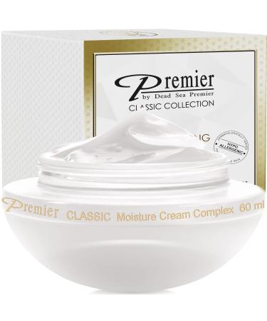 Premier Dead Sea Classic moisture complex cream normal to dry skin  sensitive skin  Anti-Aging to Smooth Wrinkles  Lightweight  Non-greasy Facial Cream  Vitamin A & E  Ginkgo 1.25 FL.oz