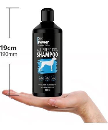 Pet Power All Breed Dog Shampoo | Grooming Deodorising Deep Cleaning Moisturising | Pro-Vitamin B5 | pH Balanced 500ml - Buy Online on GoSupps.com