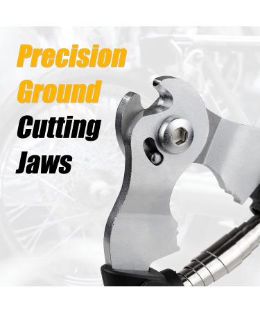 Venzo Heavy Duty 2-in-1 Stainless Steel Cable Cutter Scissors Crimper Tool for Bike Brake MTB Cable Repair - Small Hard Wire - Buy Online on GoSupps.com