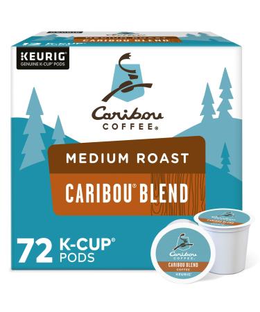 Caribou Coffee Caribou Blend, Single-Serve Keurig K-Cup Pods, Medium Roast Coffee, 12 Count (Pack of 6) Caribou Blend 12 Count (Pack of 6)