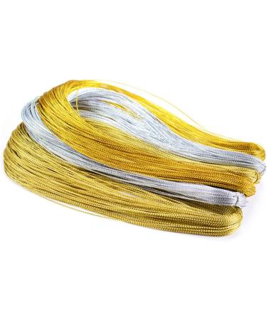 Coheali 9-Piece Metallic Embroidery Thread Set - Gold Cord Pearl Cords & Gift Wrap Essentials for Christmas - Buy Online on GoSupps.com
