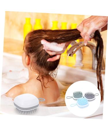 Frcolor 9 StK Silicone Shampoo Brush - Scalp Massage Hairbrush for Kids & Adults | Psoriasis & Bathing Brush - Buy Online on GoSupps.com
