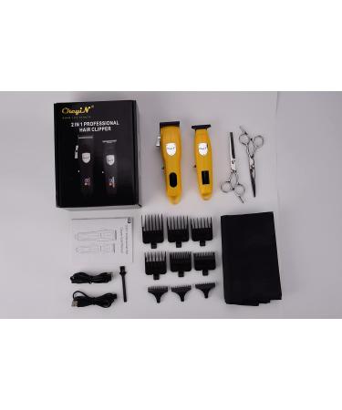 CkeyiN Hair Clippers for Men with Cordless Close Cutting T-Blade Trimmer Kit 6500RPM Professional Hair Cutting Kit Beard Trimmer Barbers Men Kids Clipper Set Rechargeable LED Display Grooming Kit Gold - Buy Online on GoSupps.com