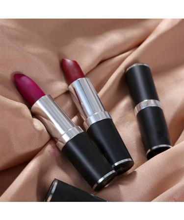 Long Lasting Matte Lipstick - High Coverage Lip Color Waterproof Lipstick - Professional Cosmetics Gift (#12) - Buy Online on GoSupps.com
