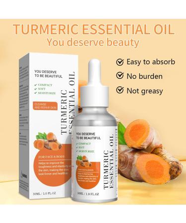 02 30 ml turmeric body oil turmeric body oil for face and skin care natural anticellulite oil massage oil skin whitening oil turmeric facial repair essence massage oil - Buy Online on GoSupps.com