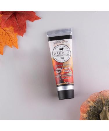 Dionis Goat Milk Skincare Vanilla Pumpkin Hand Cream Set - Paraben Free Mini Lotions for Dry Hands - Travel Size 1oz Gift Box with Caramel Pumpkin Spice & Nutty Vanilla Scent - Buy Online on GoSupps.com