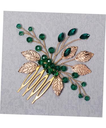 Ipetboom Bridal Crystal Hair Comb Hair Combs Crystal Side Comb Hairpin Headband Wedding Hair Accessories Girls Tiara Leaf Hair Comb Hair Jewelry Leaves Bride Zinc Alloy - Buy Online on GoSupps.com