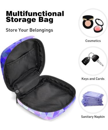 Abstract Triangle Art Color Period Bag - Sanitary Napkin Storage & Travel Makeup Pouch - GIAPB - Buy Online on GoSupps.com