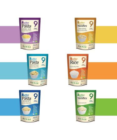 Better Than Pasta Spaghetti Zero Carbohydrate | Made from Organic Konjac Flour | Keto Paleo Diet and Vegan | Zero Sugar and Low Calorie (6) - Buy Online on GoSupps.com