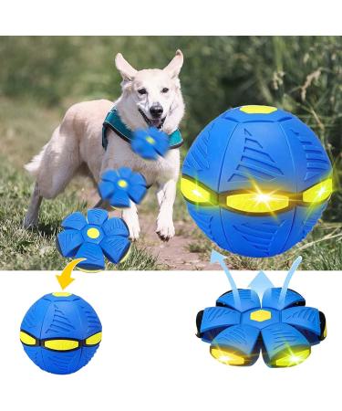 Pet toys frisbee ball flying ball for dogs flying saucer ball toys for dogs flying ball pet toy frisbee ball dog pet toys flying saucer ball dog blue three lights