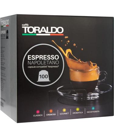  caff toraldo CAFF TORALDO | Nespresso Compatible* | Selective Coffee Tostat and Roast in Italy | Napoletano Coffee Excellence (400 Capsule Classic Blend) - Buy Online on GoSupps.com
