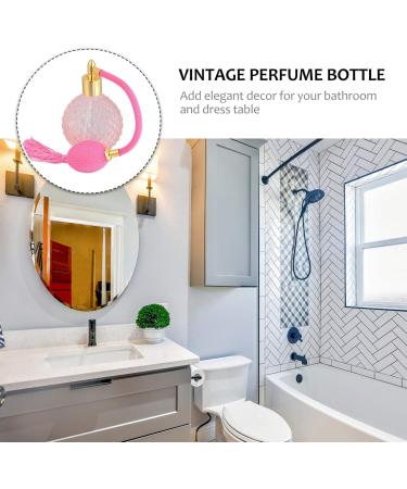 Buy Healifty Crystal Art Vintage Style Refillable Perfume Atomizer - 100ml Pink Long Spray Bottle | International Shipping Available - Buy Online on GoSupps.com