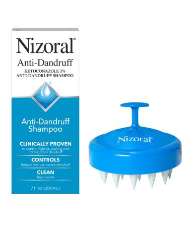 Nizoral Anti-Dandruff Shampoo 7oz Scalp Massager Bundle (Shampoo and Massager) Shampoo + Massager