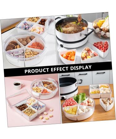 Alipis Dried Fruit Plate Lunchbox Vegetable Platter Kid Snack Serving Tray Candy Case Fruit Tray Household 26X7.5CM White - Buy Online on GoSupps.com