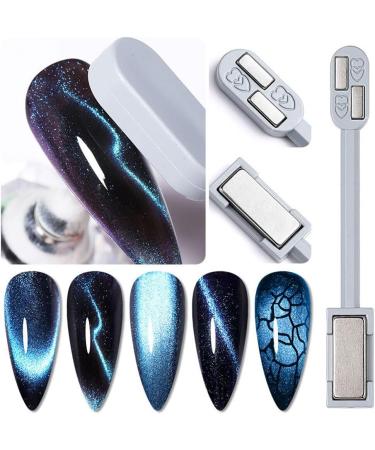 rongweiwang Nail Magnets Stick Cat Eyes Double-Headed Manicure Enhancement Tool Magnets Board Shinning Effect for Home Salon Studio - Buy Online on GoSupps.com