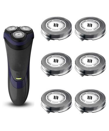 SH30 Replacement Heads for Philips Norelco Series 3000, 2000, 1000 Shavers and S738 Click and Style, ComfortCut Shaving Heads 6 Pack
