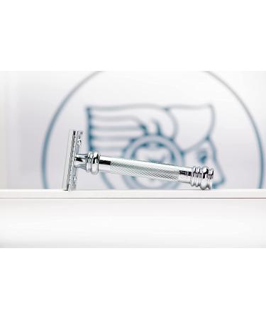 Merkur Heavy Duty Long Barber Pole Safety Razor - Chrome Finish | Premium Quality - Buy Online on GoSupps.com