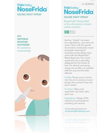 Frida Baby NoseFrida All-Natural Saline Nasal Snot Spray - Effective Congestion Relief - Buy Online on GoSupps.com