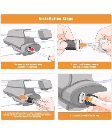 Yakima SKS Car Rack System Lock Cylinders 4 Pack with Keys - Replacement Kit - Buy Online on GoSupps.com