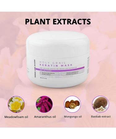 Panah Holy Grail Slow Release Keratin Hair Mask with Rosemary Extract - 5 in 1 Restoration Formula for Damaged Hair - Anti Frizz, Deep Conditioning Treatment - 150 ML - Buy Online on GoSupps.com
