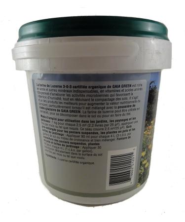 Gaia Green Alfalfa Meal 3-0-3 1kg Tub - Rich in Nitrogen and Other Valuable Minerals to Enhance Microbial Activity - Buy Online on GoSupps.com