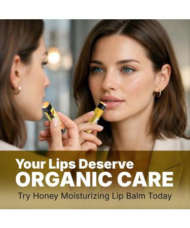 Hanna s Secret Honey Flavor Lip Balm with Organic Honey Shea Butter & Vitamin E Moisturizing Lightweight Non-Sticky Lip Care Glossy Finish Everyday Pocket Essential (4) - Buy Online on GoSupps.com