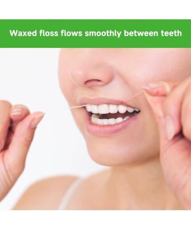 Organic Bamboo Dental Floss - Waxed PFAS-Free Biodegradable & Vegan - Mint Coconut & Strawberry (32 yd 7 yd) - Eco-Friendly & Cruelty-Free - Buy Online on GoSupps.com