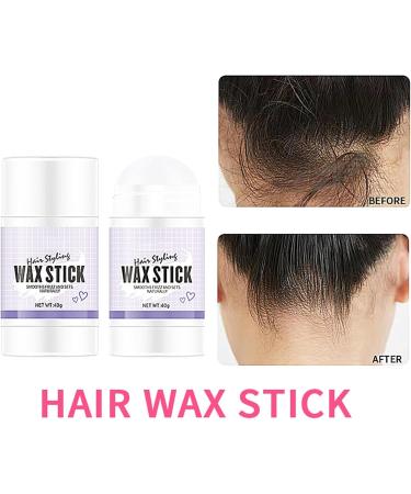 Hair Wax Stick Hair Pomade Stick Long-Lasting Styling Wax Stick Hair Stick for Flyaways Hair Gel Stick Non-greasy Styling Cream for Fly Away & Edge Control Frizz Hair Styling (2 pcs/1.5 Oz) - Buy Online on GoSupps.com
