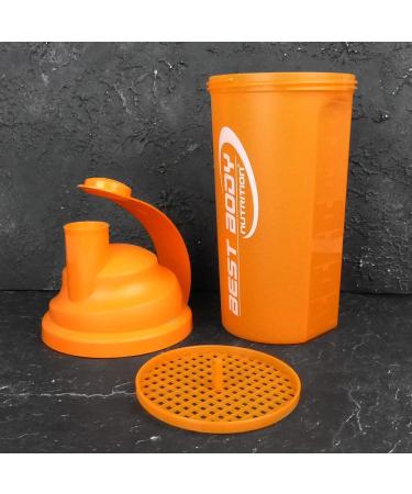 Best Body Nutrition Protein Shaker 700ml - BPA Free Orange Protein Shaker for Weight Loss & Fitness - Buy Online on GoSupps.com