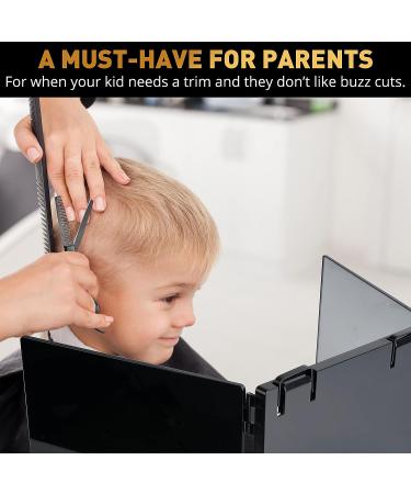 KKOCH BEAUTY 3 Way Mirror with LED Lights - Haircutting Kit and Makeup Mirror - Self Cut for Men, Women, and Kids - Buy Online on GoSupps.com