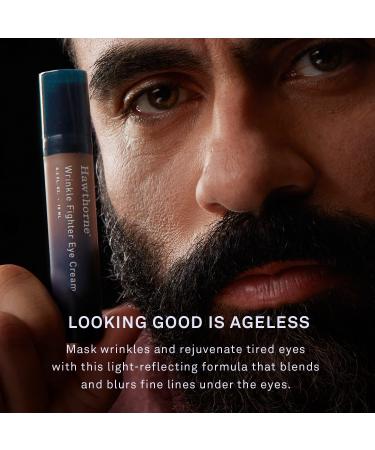 Hawthorne Men's Wrinkle Fighter Eye Cream - Under Eye Treatment with Green Tea, Vitamin B3, Peptides, and Silica - 0.3 Ounce - Buy Online on GoSupps.com