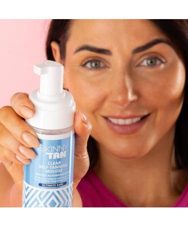 Skinny Tan Clear Self-Tanning Mousse - Fast-Drying Self Tanner with Hyaluronic Acid & Aloe Vera | Ultimate Dark Glow - 4.9 oz - Shop Internationally - Buy Online on GoSupps.com