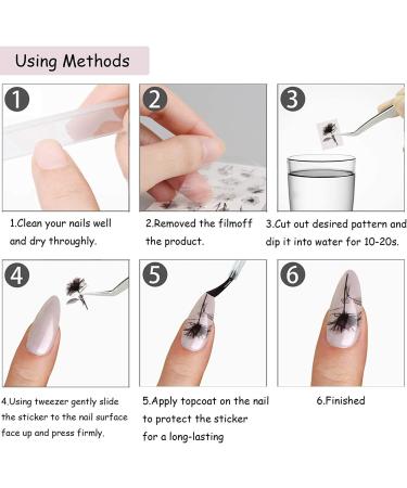 12 Sheets Nail Stickers Kalolary Water Transfer Nail Art Sticker Decals Lips Women Girl Colorful Slider for Dating Decor Manicure Nail Art Decorations - Buy Online on GoSupps.com