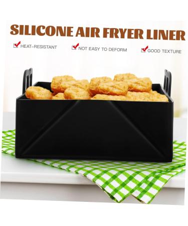 Alipis and Reusable Non-Stick Pad Easy Gel Mat Silicone Clean with This Basket The in Tray Pot Handle Black 15.5X15.8CM - Buy Online on GoSupps.com