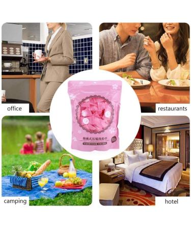 Compressed Towel Washcloth Mini Coin Washing Tissue Magic Facial Cleaner Disposable Capsules Cloth Non-woven Fabrics Portable for Home & Outdoor Activities (100pcs) - Buy Online on GoSupps.com