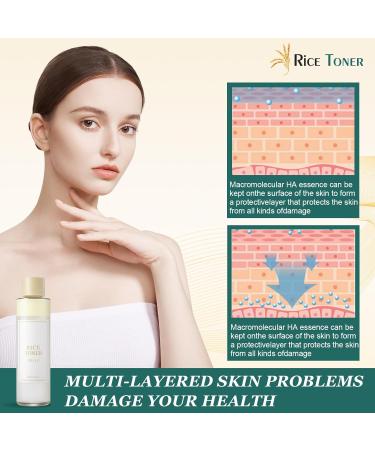 Ganbaro Rice Toner Rice Water Toner Korean Skincare Toner for Face Rice Toner Korean Im from Rice Toner Deep Hydrating Moisturizing Essence Toner 150ml (A) Off White-b - Buy Online on GoSupps.com