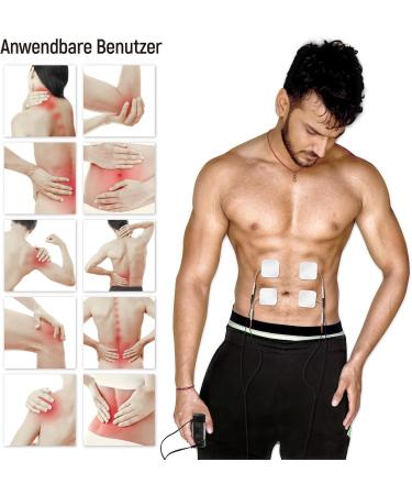 ISTIM Super Soft 5x5 cm TENS-EMS Self-Adhesive Electrode Pads - 16 Pieces for Pain Relief & Muscle Growth - Compatible with 2mm Devices - Buy Online on GoSupps.com