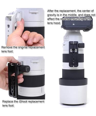 iShoot Sony FE 200-600mm Lens Foot Replacement - Arca-Swiss Style with Quick Release Plate - Buy Online on GoSupps.com
