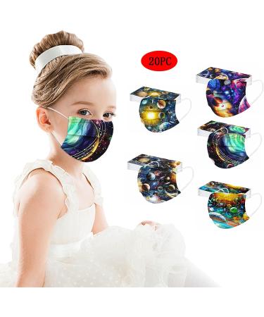Goddess Accent 50PCS Kids Disposable Face_Masks Childrens 3Ply Earloop Protective Face Bandanas Children Back to School Boy Girl Face Turban Novelty Graphic Face Balaclava - Buy Online on GoSupps.com