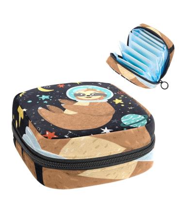Women's bonds storage pockets Stillpad keeper space sloth portable period kit pocket feminine product bag for women girls color4
