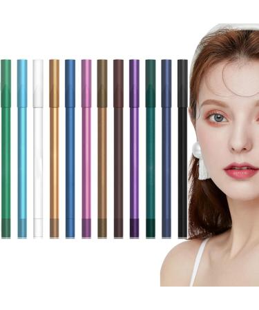 Colored Liquid Eyeliner | Liquid Eye Pencil with 12 Colors Easy Removal Smooth Coloring Eye Makeup Supplies Long Lasting for Halloween Music Festival Hersil - Buy Online on GoSupps.com