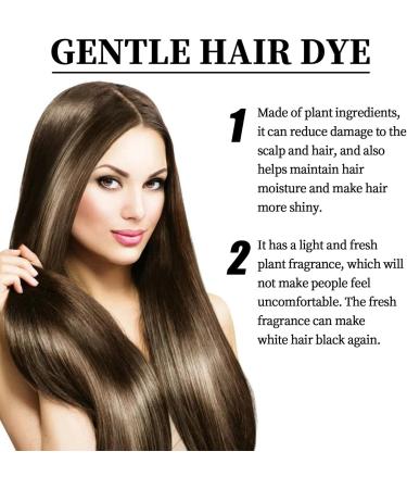 Temporary Brownish Black Hair Color Cr me Colorante 80ML DIY Brownish Black Hair Dye Cream Extrait de Plante avec Peigne Changer Facilement Les Couleurs Convient un usage quotidien - Buy Online on GoSupps.com
