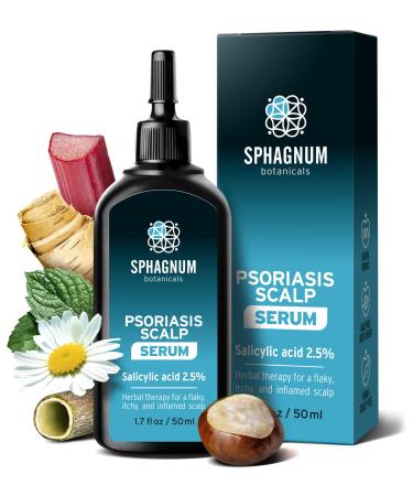 New Scalp Psoriasis Treatment Serum - With herbs & medicated salicylic acid quickly relieve a red flaky dry & itchy scalp. Effective also for eczema dandruff and seborrheic dermatitis 1.7 fl. Oz 1.7 Fl Oz (Pack of 1)